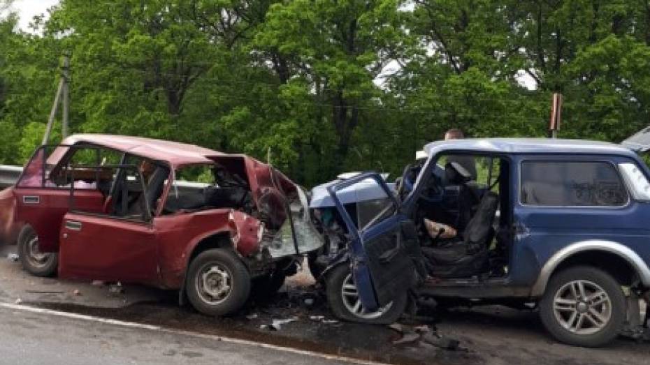 В лобовом столкновении машин в Воронежской области погибли 3 человека