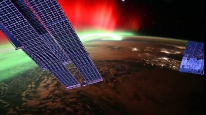 Воронежцам показали северное сияние с борта МКС