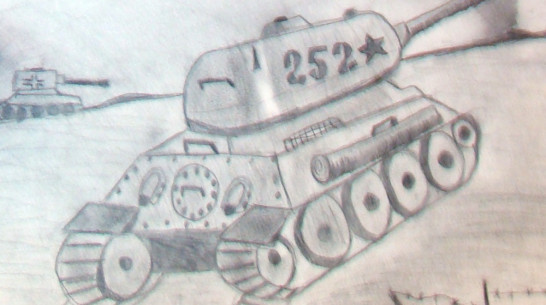 Музей «Костенки» выставит посвященные войне детские рисунки