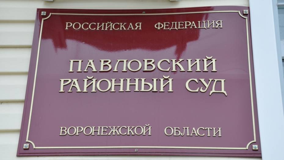 Житель Павловска получил 2 года колонии за нападение на полицейского