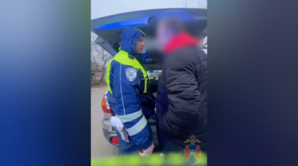 В Воронежской области задержали стеснительного пьяного водителя на иномарке без номеров