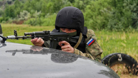 СОБР Воронежской таможни отработал действия при угрозе вооруженного нападения