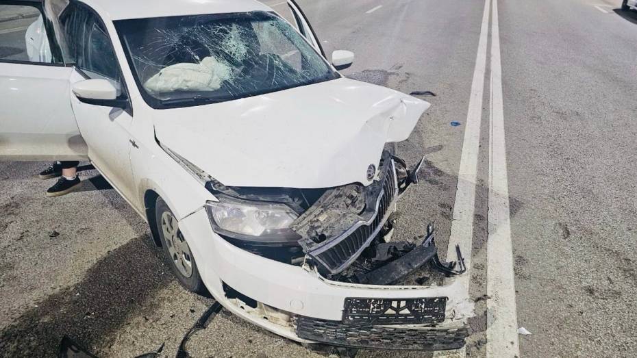 Двое малышей и двое взрослых пострадали в ДТП с Subaru и Skoda в Воронеже