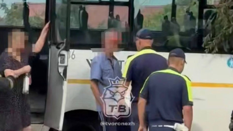 В Воронеже маршрутка врезалась в дерево: по словам очевидцев, водитель был нетрезв