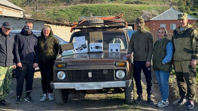 Воробьевцы отправили на СВО автомобиль повышенной проходимости