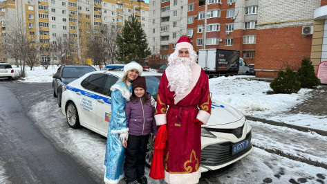 Новогодний патруль ДПС заметили на улицах Воронежа