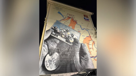 Мурал, посвященный 80-летию Победы, появился в центре Воронежа