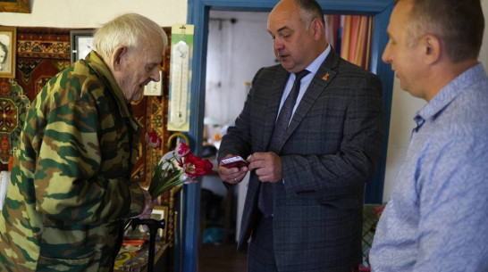 Звание почетного гражданина присвоили единственному в Репьевском районе ветерану ВОВ