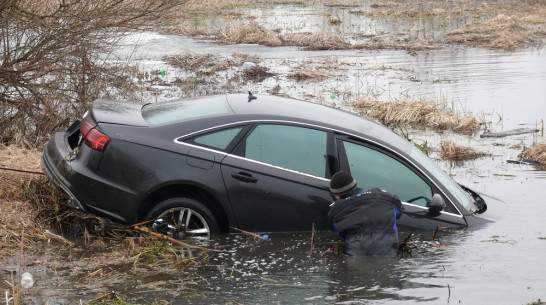 В Рамони из реки Воронеж достали Audi