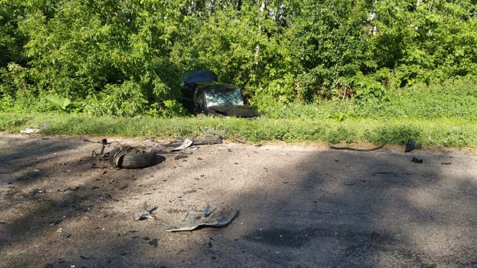 Две иномарки столкнулись на трассе в Воронежской области: водители погибли