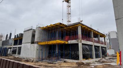 Новая поликлиника в Боровом в Воронеже готова на 15%