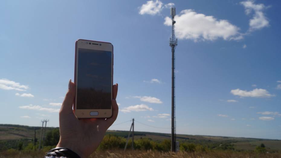 В Репьевском районе установили 4 вышки сотовой связи