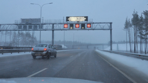 Воронежских водителей предупредили о снегопаде на трассе М-4 «Дон»