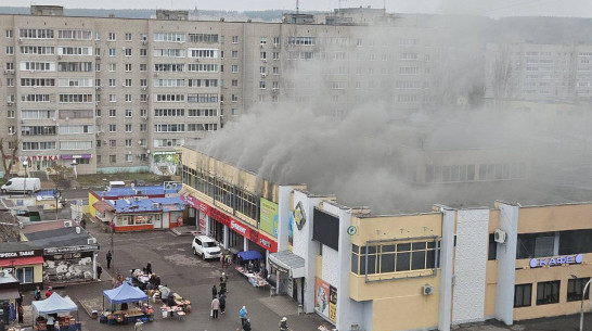 В Нововоронеже загорелся торговый центр утром 23 ноября