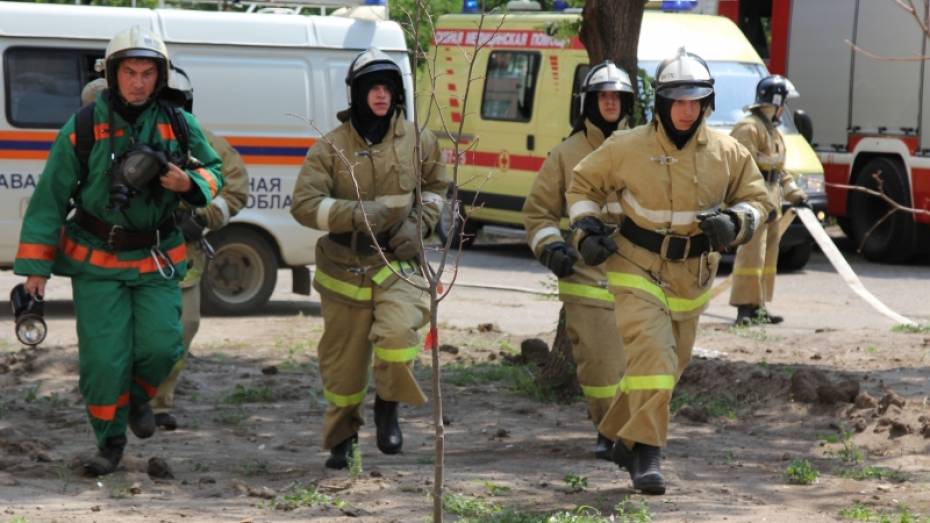 Воронежские спасатели эвакуировали БСМП на учениях