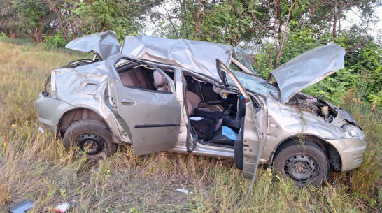 Двое пенсионеров на Renault вылетели в кювет в Воронежской области: женщина погибла