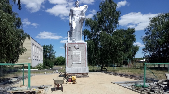 В борисоглебском селе Ульяновка отремонтируют памятник участникам ВОВ