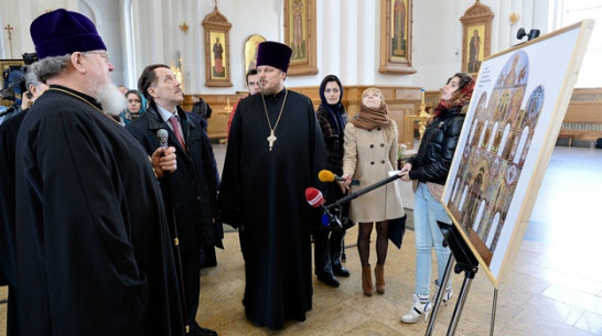 Алексей Гордеев оценил результаты первого этапа росписи Благовещенского кафедрального собора