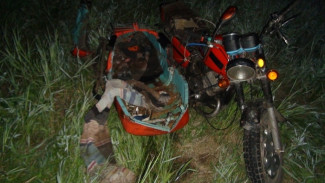 Воронежские студенты улетели на мотоцикле в овраг