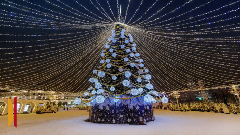 В Воронеже площадь Ленина к Новому году начнут украшать 1 декабря