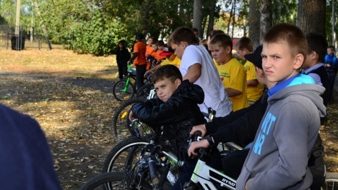 В Грибановском районе прошли соревнования юных велосипедистов