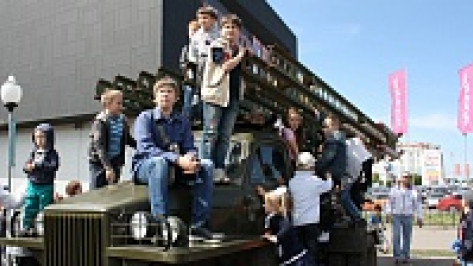 В Воронеже на празднование Дня Победы привезли легендарную «Катюшу»