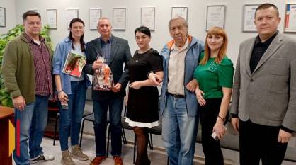 Секретарь Союза журналистов России Владимир Касютин посетил филиал холдинга РИА «Воронеж» в Семилуках