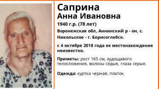 В Воронежской области начали поиски 78-летней пенсионерки 