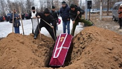 В поворинском Парке Победы перезахоронили останки  советских воинов