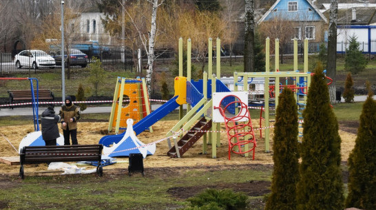 В центральном парке Репьевки новое оборудование установят на 3 детских площадках