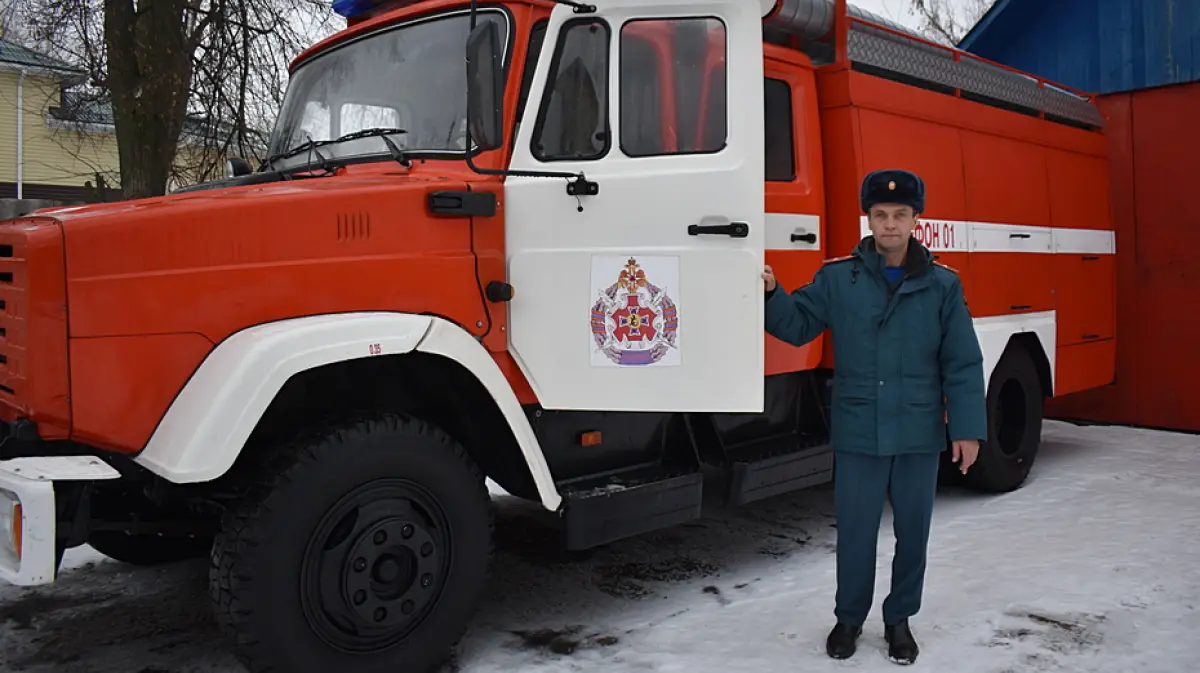 Поворинская пожарная часть получила новую автоцистерну