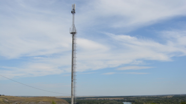 В россошанском селе Нижний Карабут установили вышку сотовой связи 