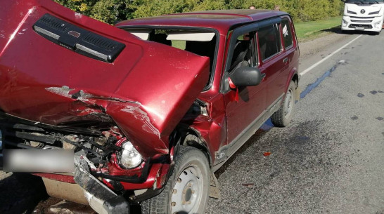 В Воронежской области «Нива» врезалась в КамАЗ: пострадали 4 человека