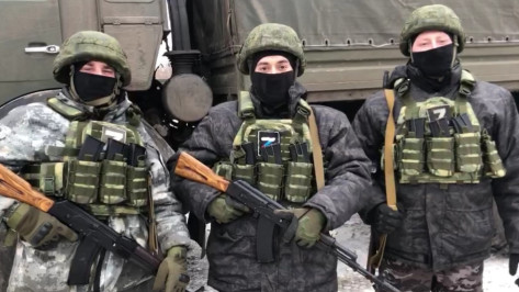 Воронежские бойцы в зоне СВО записали видео для земляков