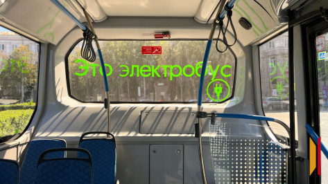 В Воронеже вандалы повредили электробус на маршруте №83