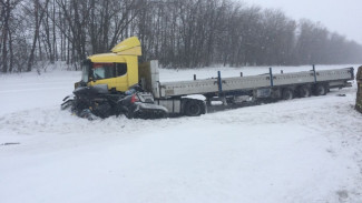В Воронежской области водитель и пассажирка Ford погибли в ДТП с фурой