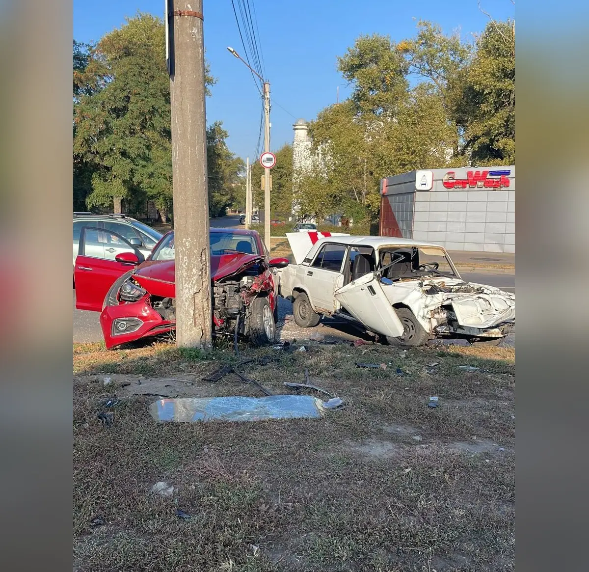 В Воронеже 3 человека попали в больницу после жесткого ДТП на левом берегу