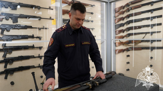 В Воронежской области за новогодние выходные росгвардейцы изъяли из оборота 7 единиц оружия