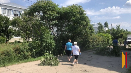 В хохольском поселке Орловка общественники отремонтируют разбитую дорогу