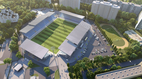 Воронежский губернатор: на стадионе «Факел» приступили к устройству футбольного поля