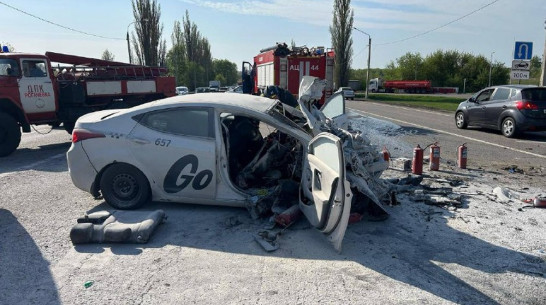 Страшное ДТП с такси и грузовиком под Воронежем: водитель погиб, пассажиры – в больнице