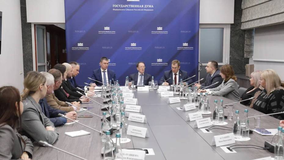 Делегация Воронежской области посетила Госдуму, где встретилась с вице-спикером парламента Алексеем Гордеевым