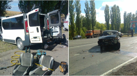 В ДТП с «ВАЗом» и Nissan в Воронежской области 1 человек погиб и 4 ранены