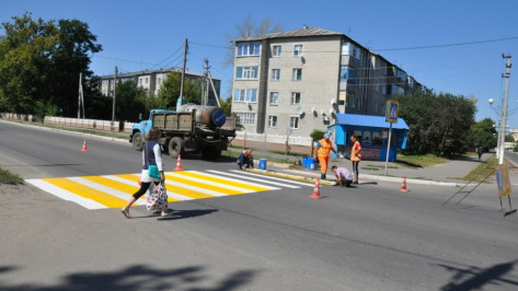 Пешеходные переходы появятся возле всех школ районов Воронежской области в 2018 году