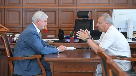 Воронежский губернатор провел рабочую встречу с сенатором РФ Юрием Борисовым
