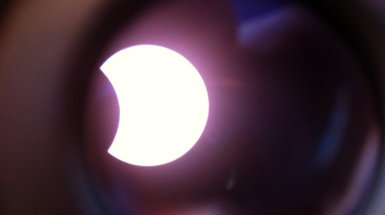 Десятки воронежцев пришли понаблюдать солнечное затмение в парк «Орленок»