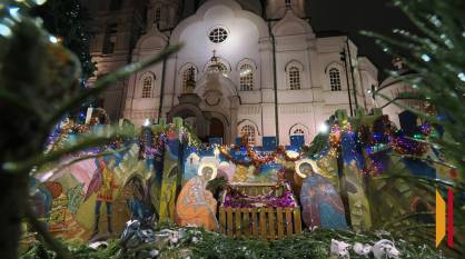 Губернатор Александр Гусев и председатель областной думы Юрий Матузов поздравили воронежцев с Рождеством