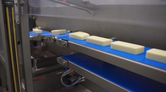 На воронежском «Молвесте» запустили новую линию по нарезке и упаковке сыра