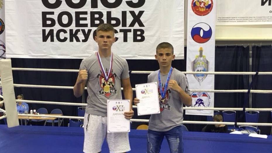 Новоусманские кикбоксеры завоевали 2 «золота» на Всероссийских юношеских играх