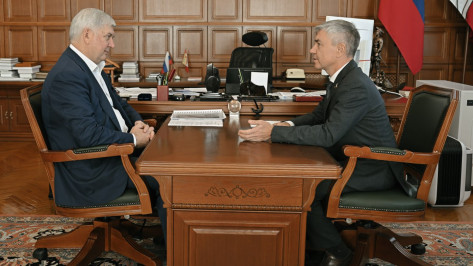 Губернатор Воронежской области встретился с депутатом Госдумы Евгением Ревенко